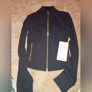 lululemon athletica Black Jacket with Gold Accents